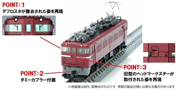 TOMIX N Gauge JNR ED75 0 Тип Без Карнизов Ранний Тип 7187 Железнодорожная Модель Электровоза