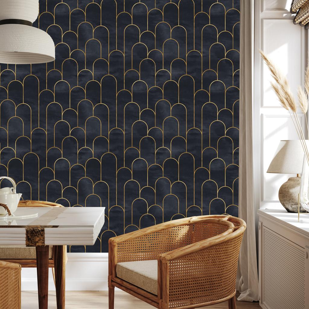 Art Deco Pattern Wallpaper for Living Room and Bedroom 50x1000