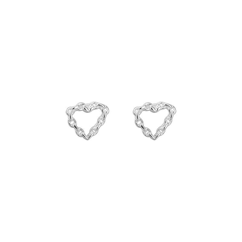 Серьги-гвоздики Chain Love с простым, изысканным, маленьким и милым стилем, высококачественные серьги