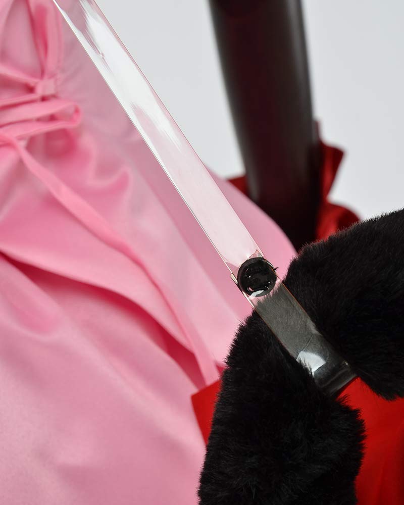 Miccostumes Костюм Кошки для Косплея Аниме Милое Розовое Платье из Искусственной Кожи Комплект Женский