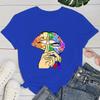 (Premium T-shirt)Cool Lgbt Lips Print T-Shirts For Women Summer Fashion Casual Short Sleeve Round Neck Tops Ladies T-Shirt