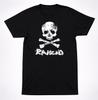 Черная футболка с логотипом Rancid Череп и кости Графическая футболка панк-рок группы