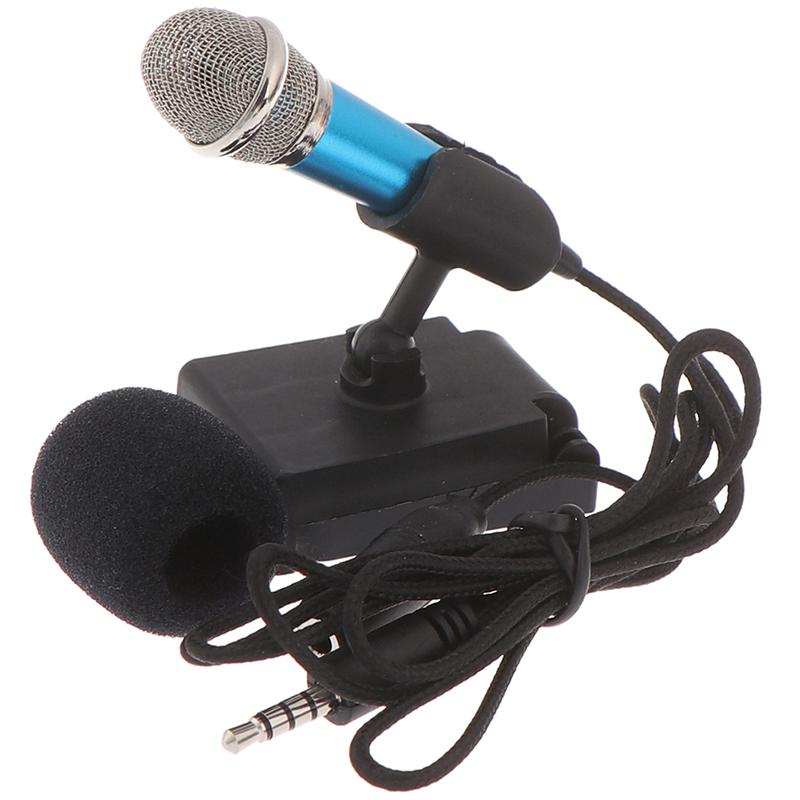 Portable 3.5Mm Stereo Studio Mic Ktv Karaoke Mini Microphone For Cell Phone Pc