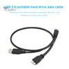 Кабель для жесткого диска 60 см, для мобильного накопителя USB 3.0 A (папа) на Micro B, 5 Гбит/с, Y-образный, с двойным питанием, высокоскоростной, портативный, внешний, адаптер-конвертер, шнур
