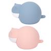 Cat Hot Water Bottle Silicone Cute Water Injection  Portable Hot Water Bag for Student