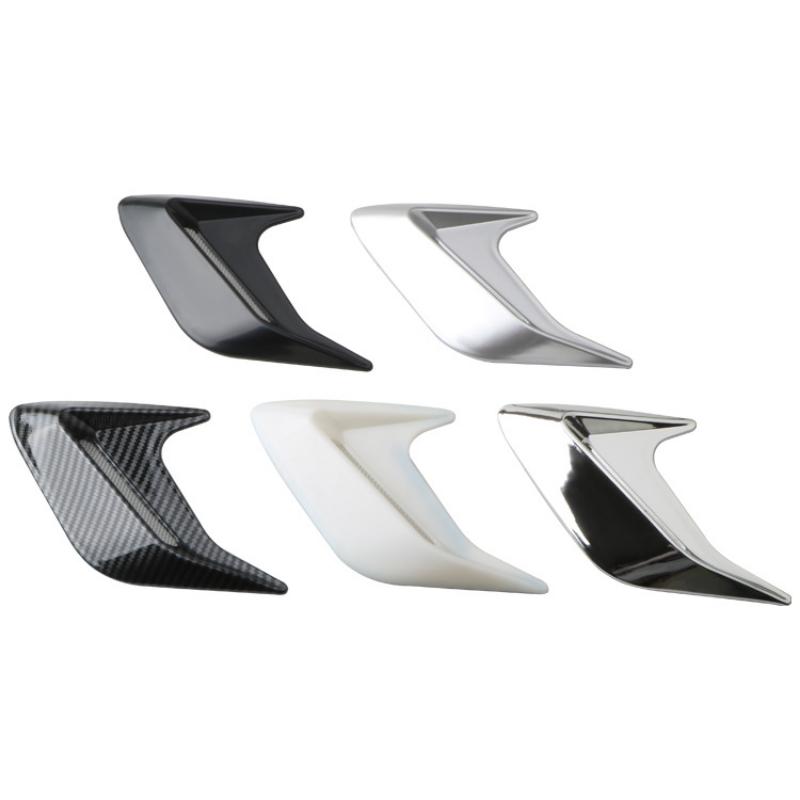 Наклейка на автомобиль из углеродного волокна, наклейки-декорации на вентиляционные отверстия боковых крыльев в виде жабр акулы, наклейка, автостайлинг, декор, аксессуар