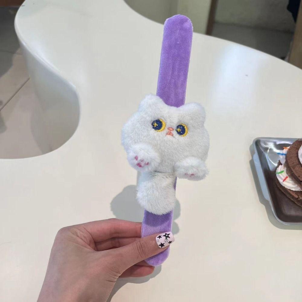 Simulation Plush Doll Slap Bracelet Rabbit Capybara Plush Wrist Band BirthdayGift