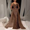 Women's Sequin Evening Dress Lace Long Sleeve Bodycon Maxi Dress Sparkly Floor Length Mesh Patchwork Overlay Dress for Cocktail Wedding Parties