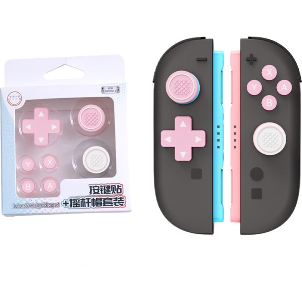 Silicone Key Sticker Skin Thumb Grip Caps For Switch 2 D-pad Button Protective Stickers For NS2 Soft Joystick Covers Accessory