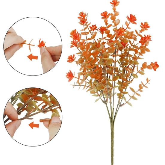 Осенние искусственные цветы для улицы, искусственные растения, устойчивые к УФ-излучению, искусственные цветы оптом для подвесных кашпо, крыльца, сада, вазы, балконного ящика