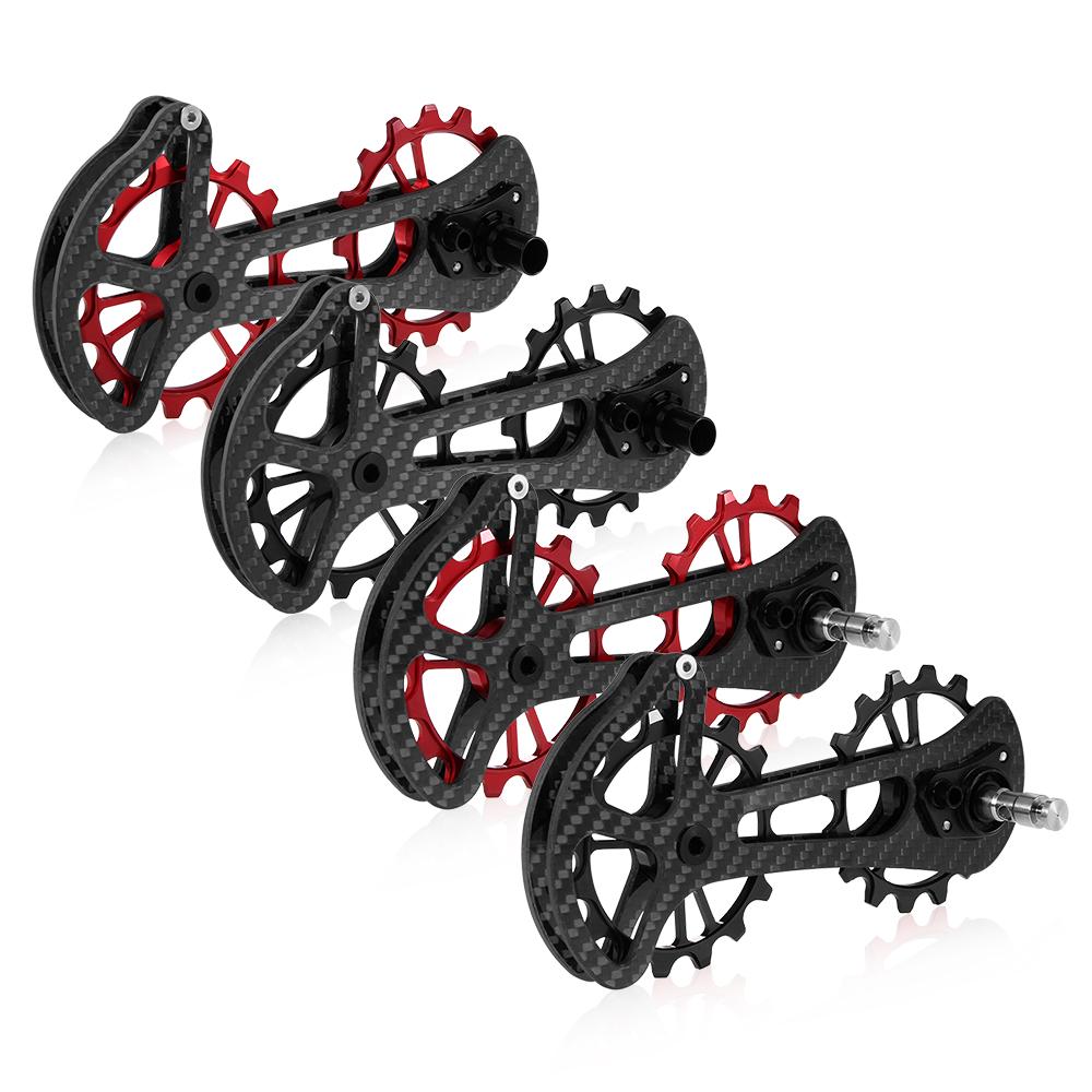 16T велосипедный керамический подшипник жокей-шкив набор колес из углеродного волокна с ЧПУ задние переключатели направляющие