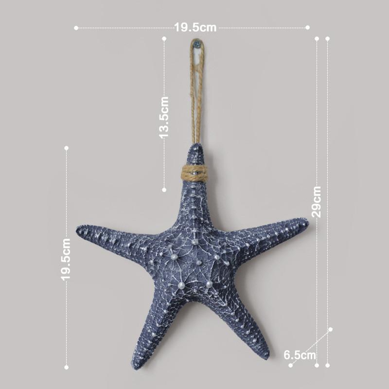 Trendy Ceramic Starfish Wall Ornament For Stylish Home Interior Design