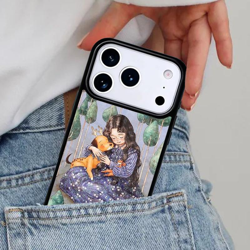 Чехол для телефона 'Дневник лесной девочки' для iPhone 17 Pro Max 12 13 14 15 16e 17 Pro Max Plus Air Cover