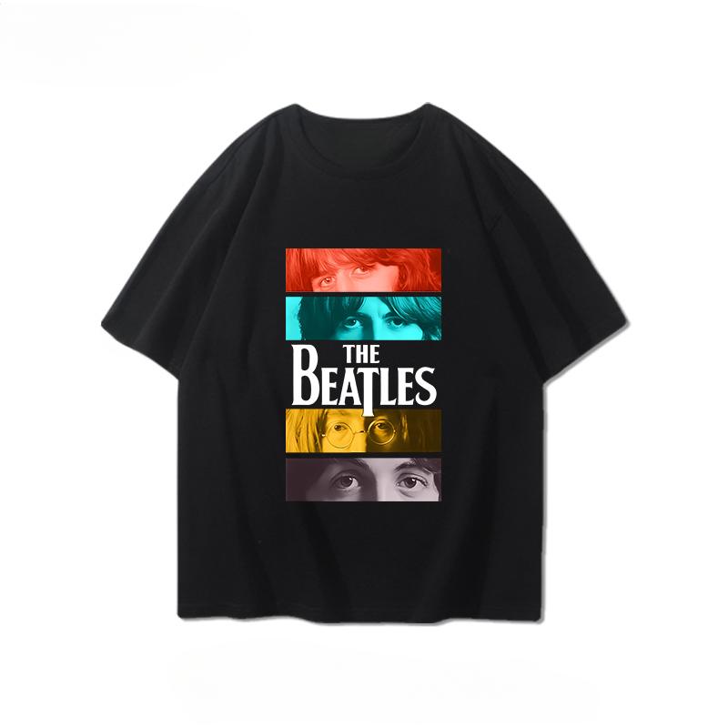 Short-sleeved T-shirt Men'swomen's Summer European American Rock Trend Brand Loose Tshirts Cotton T-shirts Tops