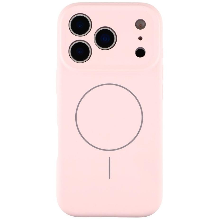 Silicone case for iPhone 17 Pro Max - MagSafe compatible, anti-shock, pink