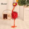 Fun Prizes for Classroom Cartoon Ostrich Plastic Ballpoint Pens, Funny Freestanding Pen, 0.5mm Pen Tip, Creative Office Desk Toys Furry Writing