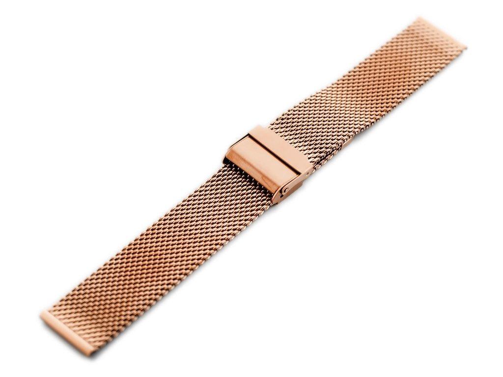 Bransoleta Pacific M8 - Siatka Hq - Rosegold 18Mm