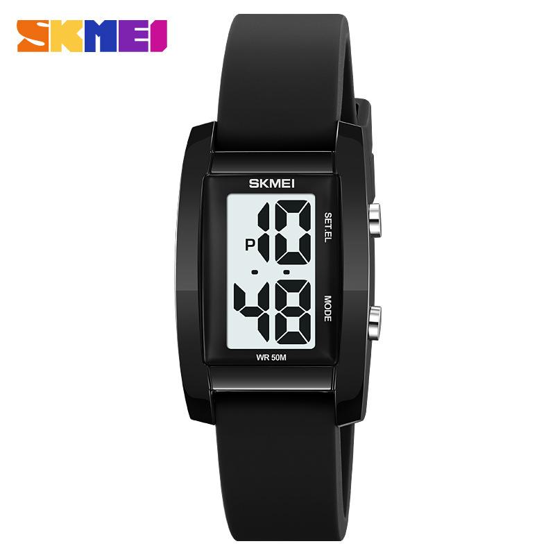 Moment Beauty Fashion Электронные часы Квадратные спортивные часы для студентов, для отдыха, простые водонепроницаемые светящиеся часы