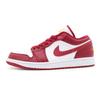 553558-607 Nike Air Jordan 1 Low Кардинальный Красный Белый Светлый Карри Малиновый (Мужской)