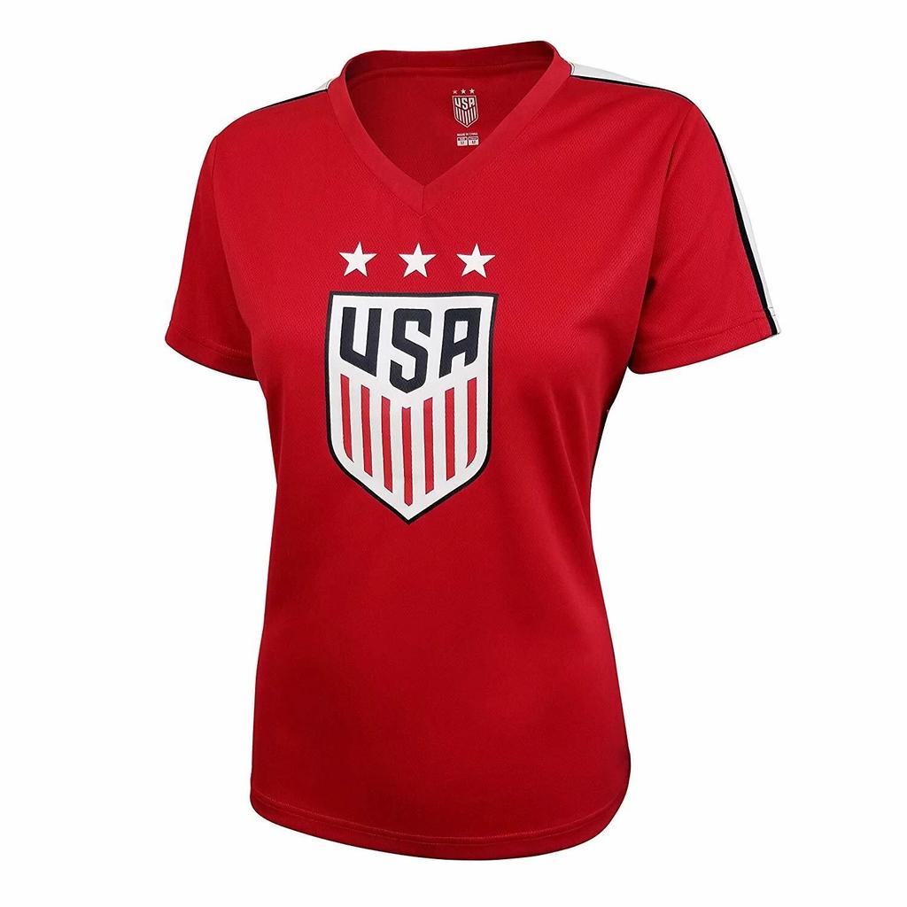 Icon Sports Group U.S.Soccer USWNT Women's Soccer Stadium Polymesh Tee - Large