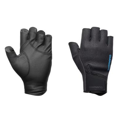 Перчатки Shimano 03 Titanium Alpha, Размер L, 5-пальцевые, Черные, (GL-056Y)