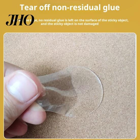 Sticky Dots 100Pcs Adhesive Clear Tape Sticker Adhesion Waterproof Strong Stickiness Double Sided Removable Peel-off Mounting Putty
