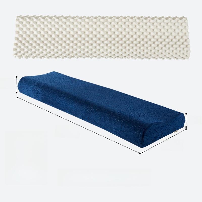 Natural Latex Long Pillow Double Size Extended Children Couples Massage Neck Support Bedding Accessories Soft Hard Adjustable