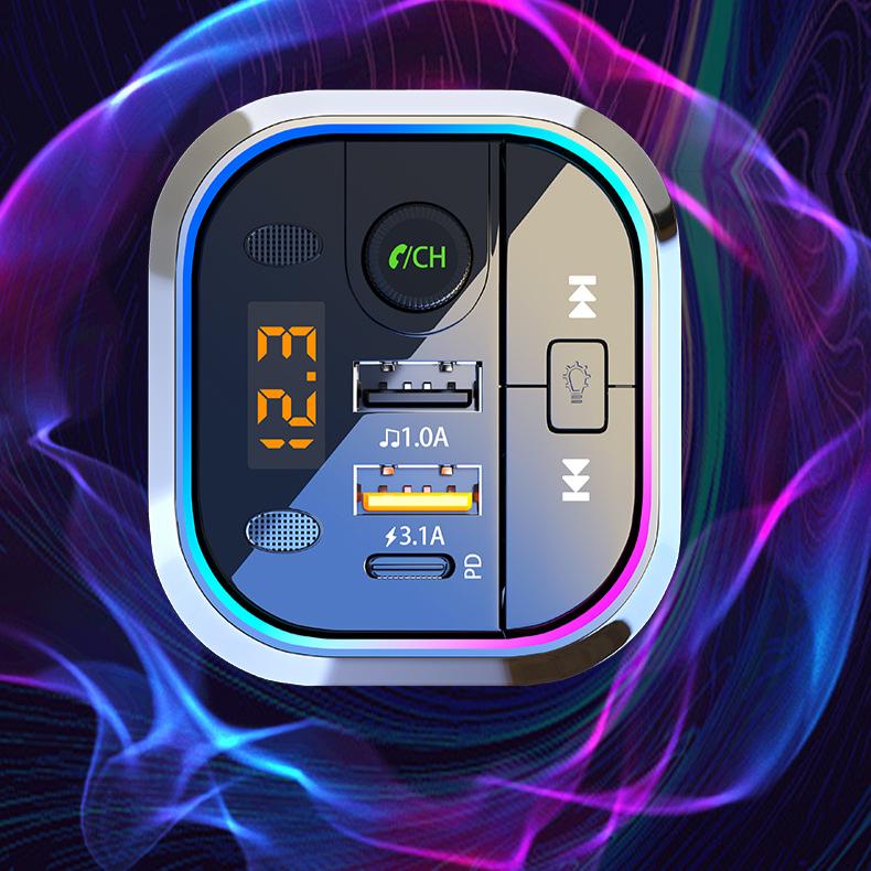 Автомобильный Bluetooth-приемник, MP3-плеер, многофункциональный, качество звука без потерь, зарядное устройство, рождественский подарок, наполнители для чулка