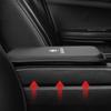 KJGK5 Car Leather Armrest Mat Arm Rest Protection Cushion Pad For Skoda Kylaq Elroq Octavia Enyaq Kamiq Scala Rapid Superb Karoq Fabia