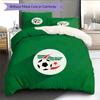 Algeria National Football Team  Pattern Bedding Quilt Set  Home Decoration  Gift (1 * duvet cover + 2 * pillowcase  without core)