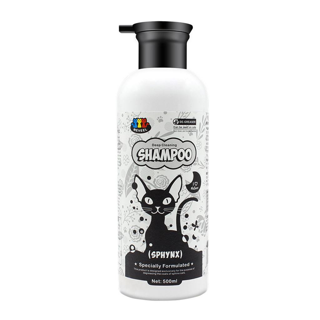 Deep Cleansing Cat Shampoo 500ml Keep Your Pets Clean and Healthy Grooming Mild Sphynx Cat Shower Gel Supplies