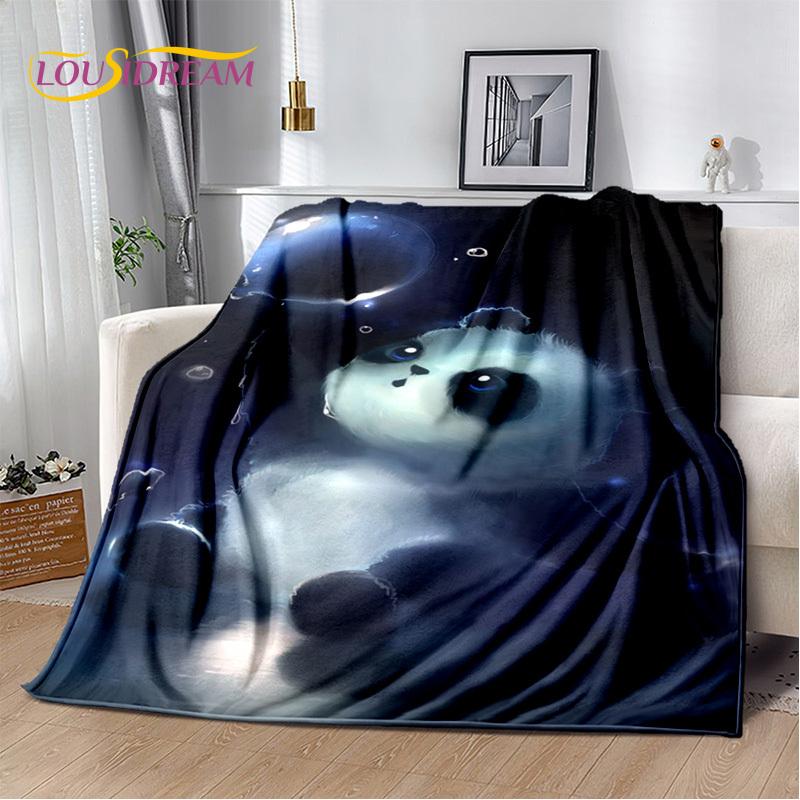 3D Dream Animal Cartoon Panda Милое одеяло, мягкое покрывало для дома, спальни, кровати, дивана, пикника, путешествия, офиса, покрывало, детский подарок