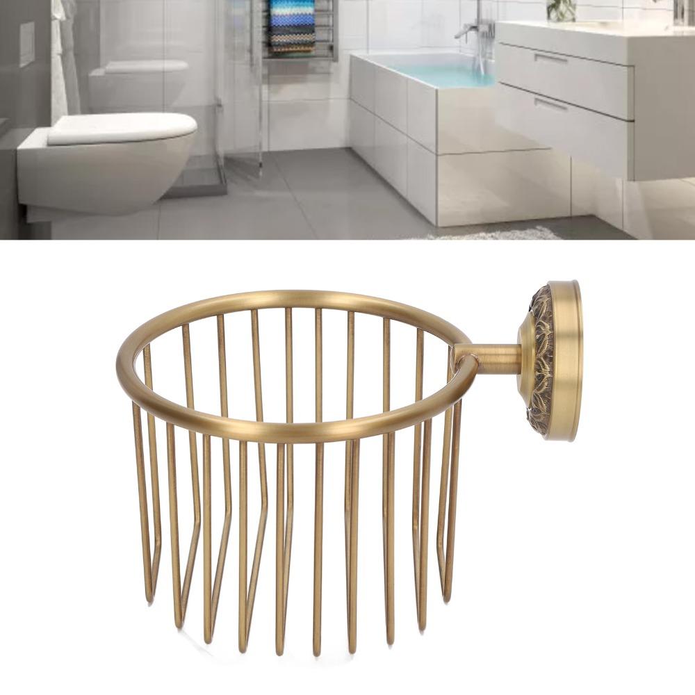 Wall Mounted Toilet Roll Holder Copper Toilet Paper Holder Tissue Holder Bathroom Organization