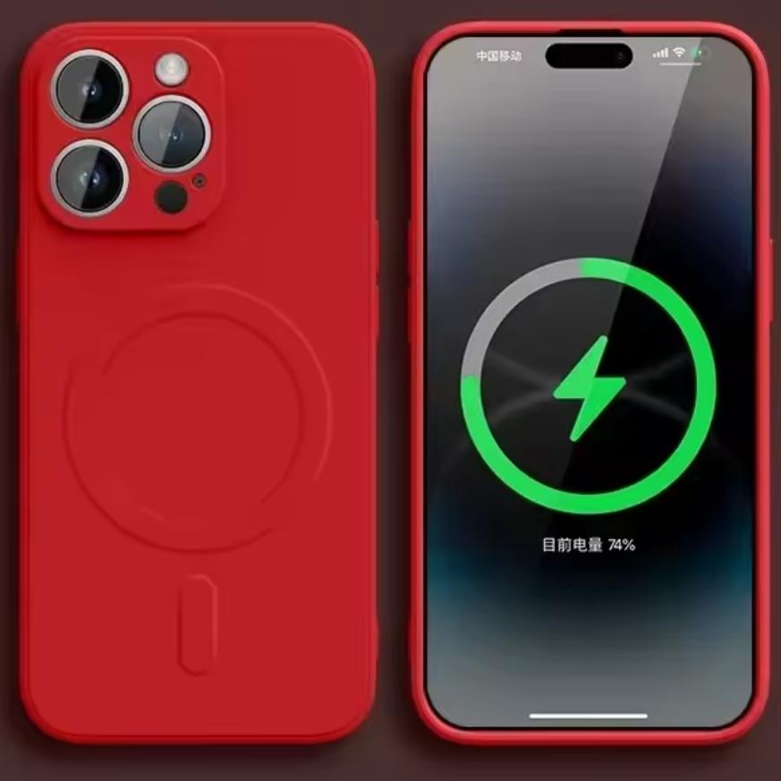 Жидкий силикон Оригинальный чехол Для iPhone 15 16 14 Plus 13 12 Mini 11 Pro Max X XR XS Для Magsafe Магнитный Ударопрочный Мягкий чехол