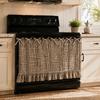 Decorative Window Hanging Buffalo Plaid Oven Curtain Skirt, Door with Ribbon Bows, Rustic Modern Kitchen Decor Half Drapes for Farmhouse Sink,