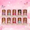 1 шт./4 шт. Коллекция виниловых кукол Принцессы Фигурка с подставкой Коллекционная кукла Милый набор кукол ПВХ Модная фигурка Игрушка для девочек Подарок