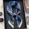 Spring/Summer Square Scarf Ladies' Luxurious & Elegant Paisley Printed Bandana Scarf, Perfect For Daily Wear And Gift Giving