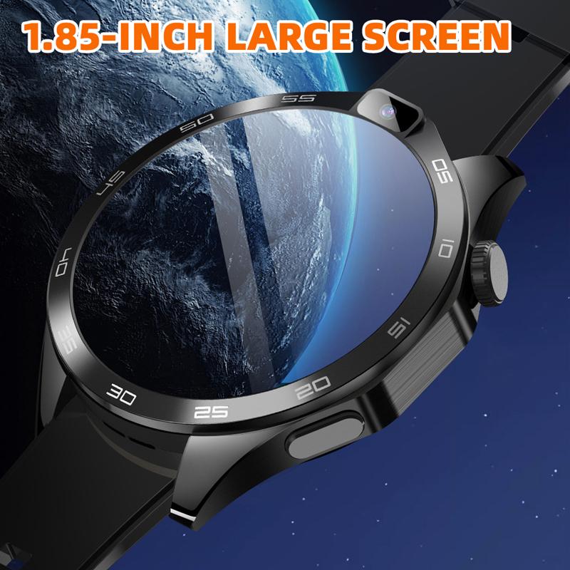 4G SIM Card Smartwatch Round Screen Card Phone Watch 1.85-inch Smart Watch Smart Watch Front And Rear Camera Heart Rate