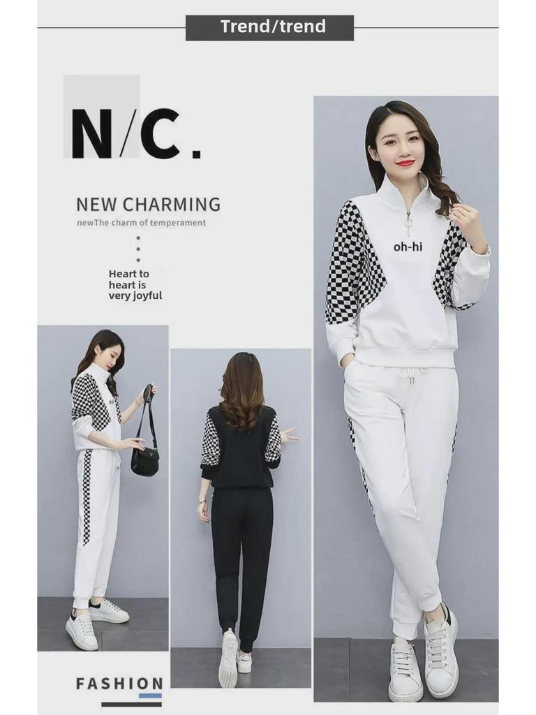 Женская мода: Сезонные костюмы и спортивная одежда — весенние, осенние, зимние толстовки и брюки, замедляющие старение