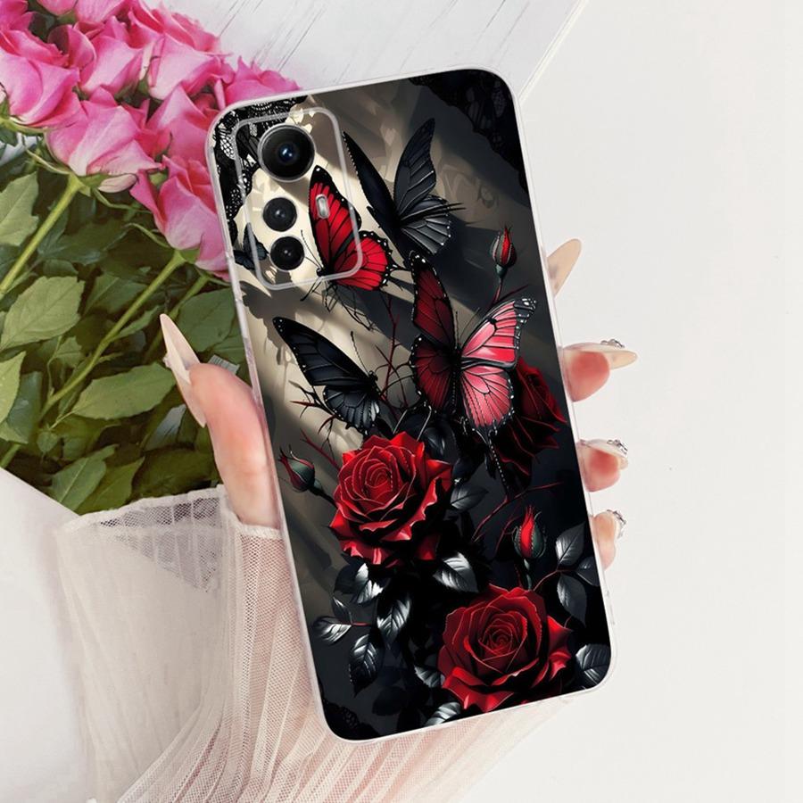 Чехол Для Xiaomi Redmi Note 12s Задняя Крышка Телефона Для Redmi Note12s 12 S Милый Чехол В Стиле Кролика Мягкий Силиконовый Бампер TPU Чехол