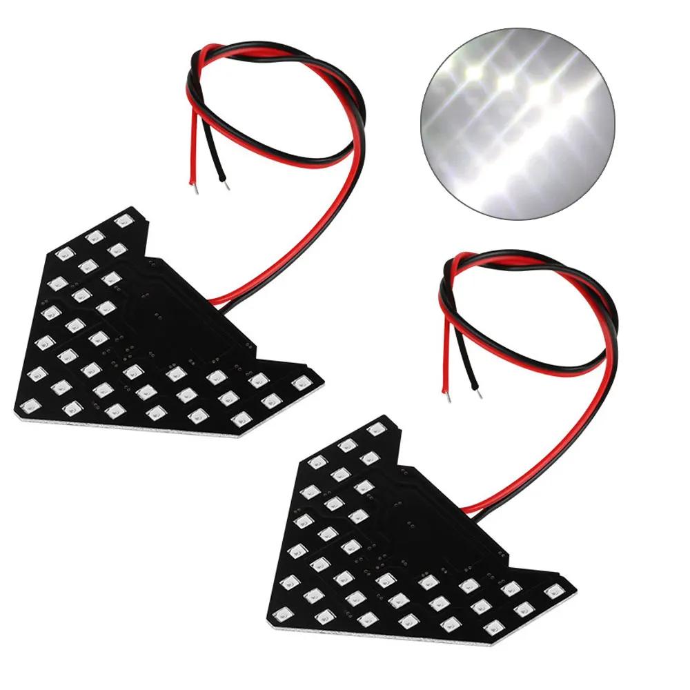 2 шт. Универсальные автомобильные ультратонкие последовательно мигающие 33-SMD-2835 автоматические светодиодные стрелки для боковых зеркал светодиодные указатели поворота автомобильные фары