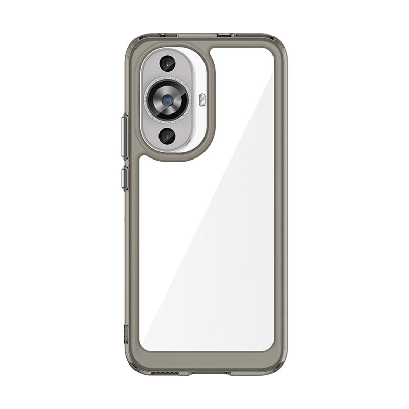 Для Huawei Nova 12S Прозрачный чехол Чехол-бампер для Nova 12S Жесткий полупрозрачный Мягкая рамка Телефонный бампер Для Huawei Nova 12S