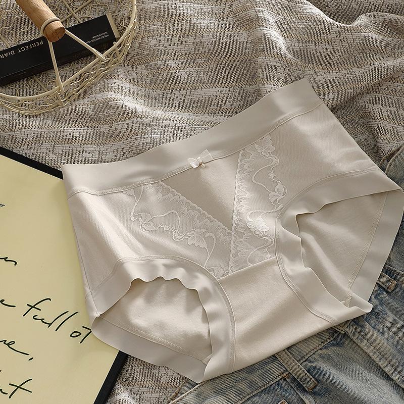 Xinjiang Cotton 7A Antibacterial Women's Pure Cotton Underwear Baby Cotton All-cotton Crotch Mid-waist Briefs