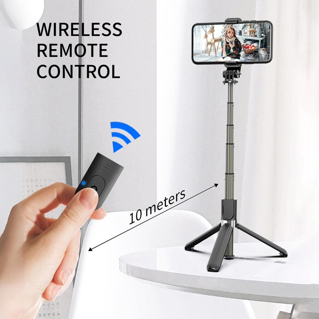 Многофункциональная палка для селфи, 33,8 дюйма, настольный штатив, стабилизатор карданного подвеса, 5-секционная телескопическая штанга с