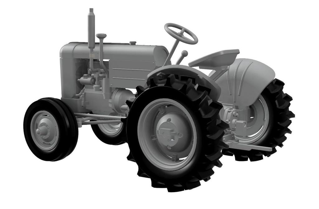 Thunder Model American Case Tractor 2 Sets Compaction Roller Included Plastic Model Assembly Kit TB72001 1/72 Military/civilian VAI/landing