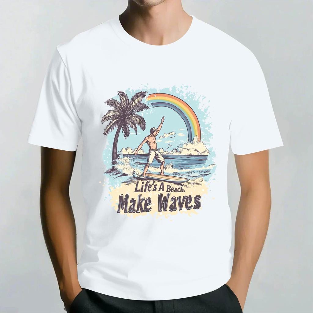 Унисекс футболка с круглым вырезом