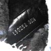 Great LOUIS VUITTON short boots LV logo Metal back zip leather shearling Women  Used