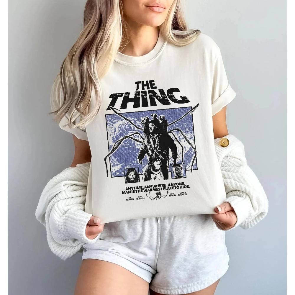 The Thing Vintage Horror Movie Graphic Tee Unisex Retro Shirt Casual Streetwear Horror Gift Comfort Colors