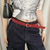 Red/Black Y2k Waist Belt PU Leather Jeans Pants Belt Korean Women's Belt  Daily