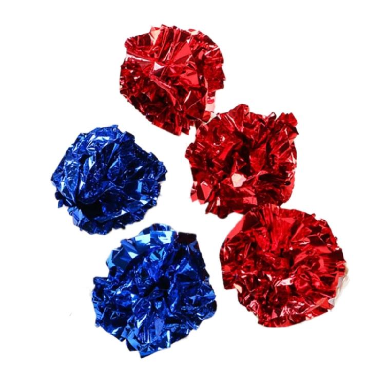 5 Pcs Cats Crinkle Paper Balls Safe Balls for Kitten Cats Interactive Cats Toy Crinkle Balls Colorful Toy